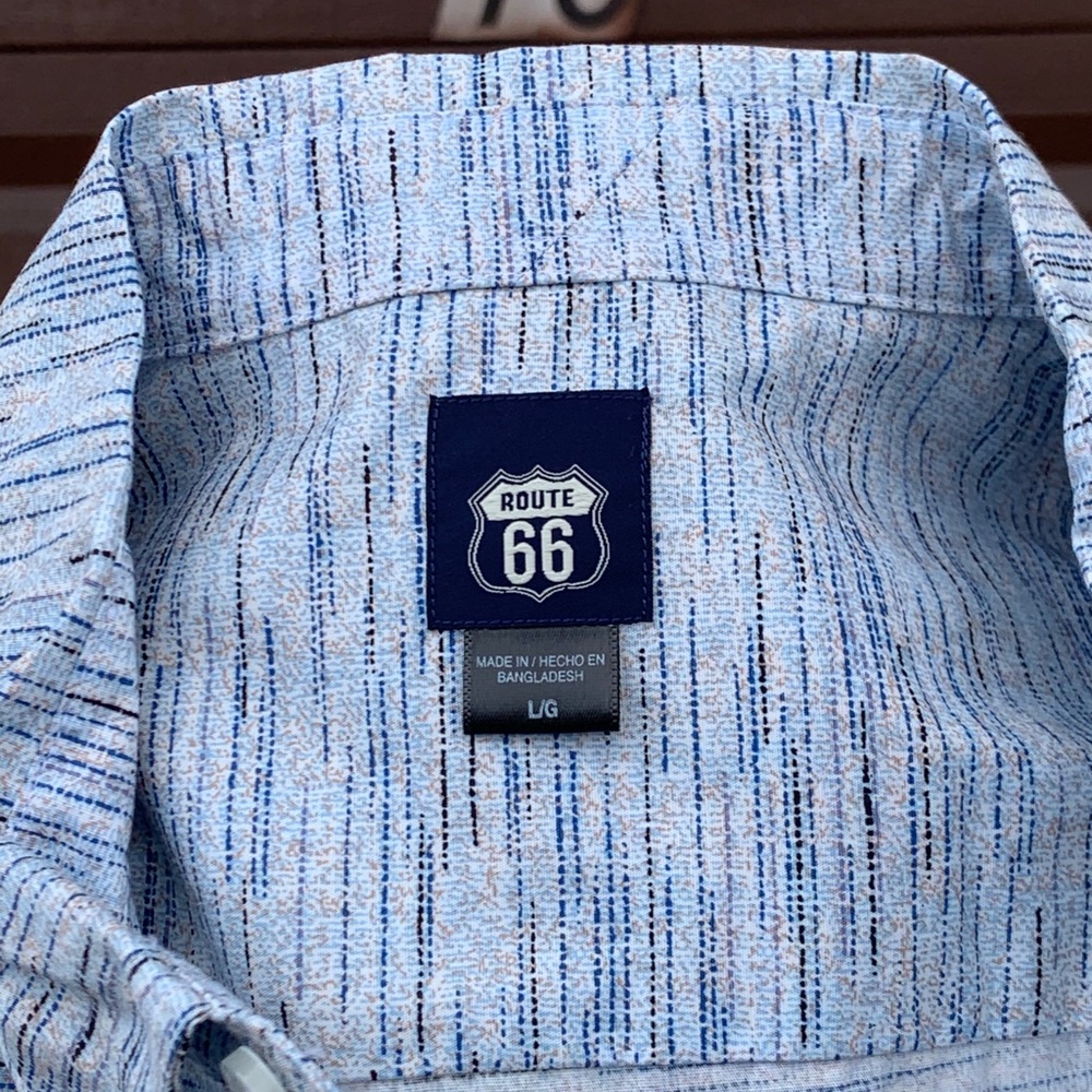 Route 66 Men’s Button Down Shirt - Picture 4 of 5